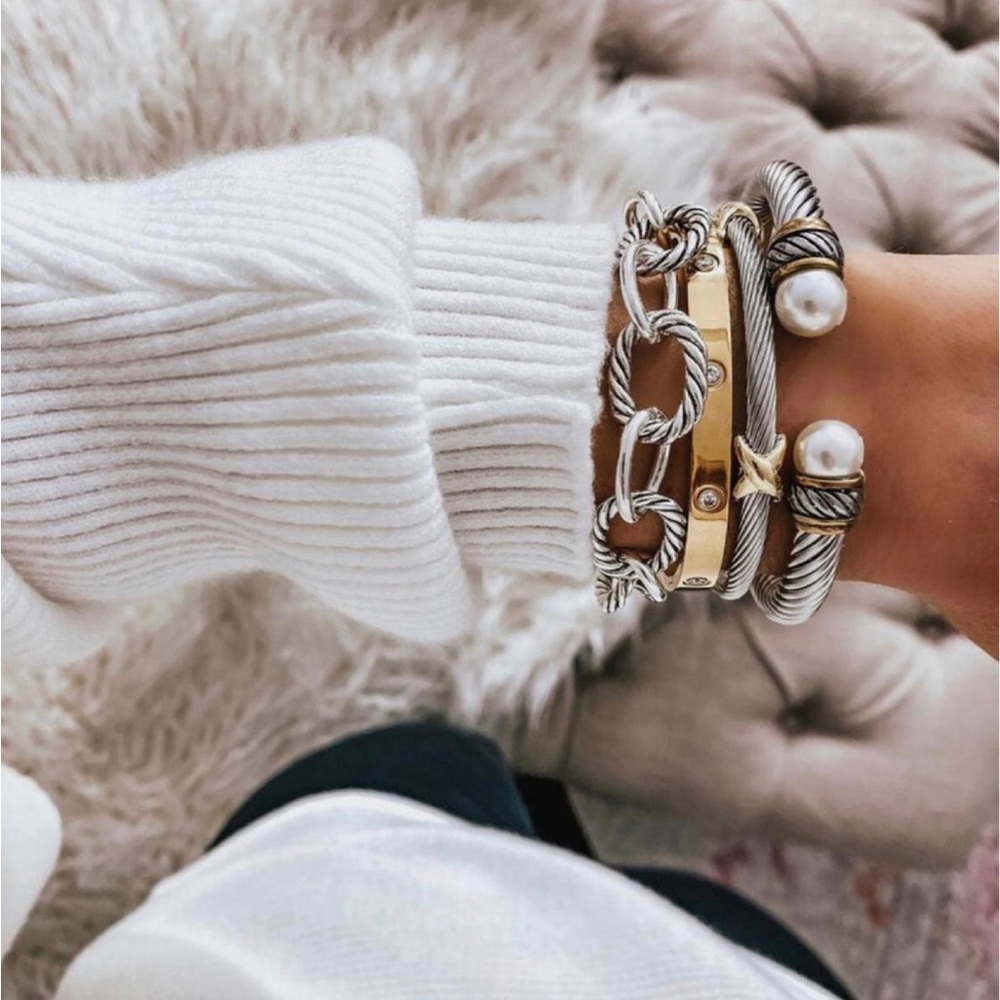 Designer inspired bangle bracelet